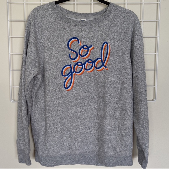 Old Navy So Good Heather Grey Sweatshirt - Picture 2 of 6
